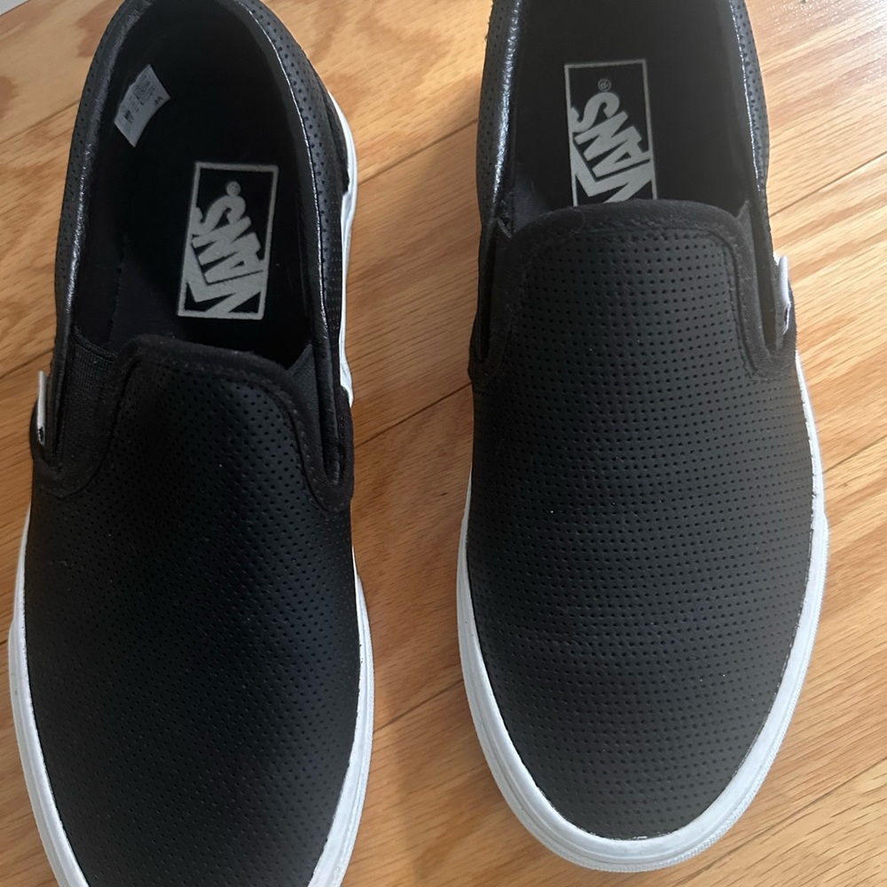 Vans Women’s  Black Perforated Slip-On Shoes